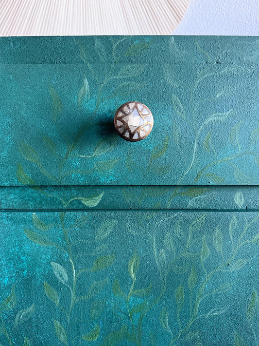 Vining green cabinet