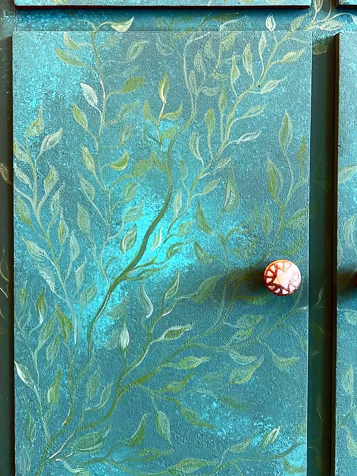 Vining green cabinet