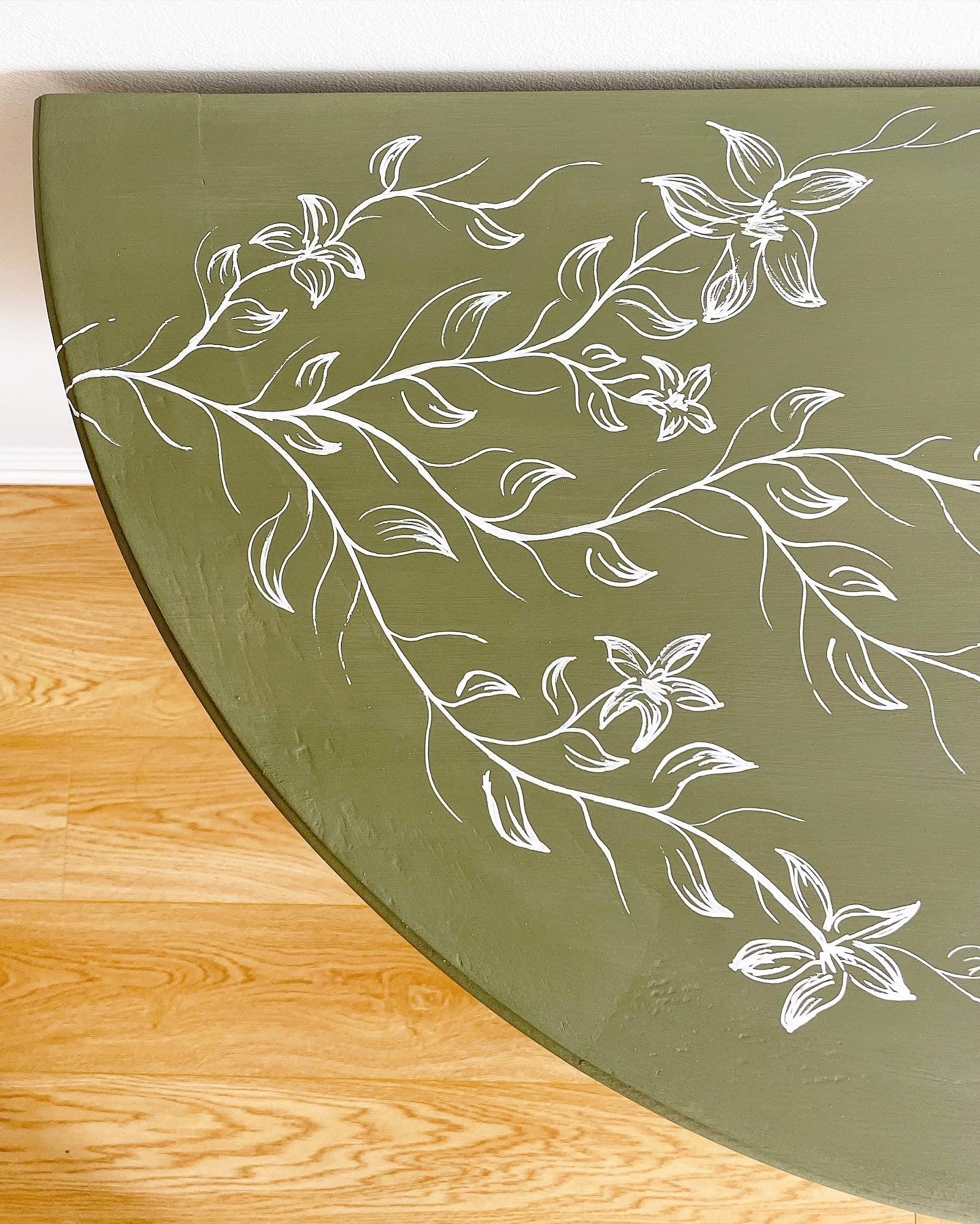 olive console table