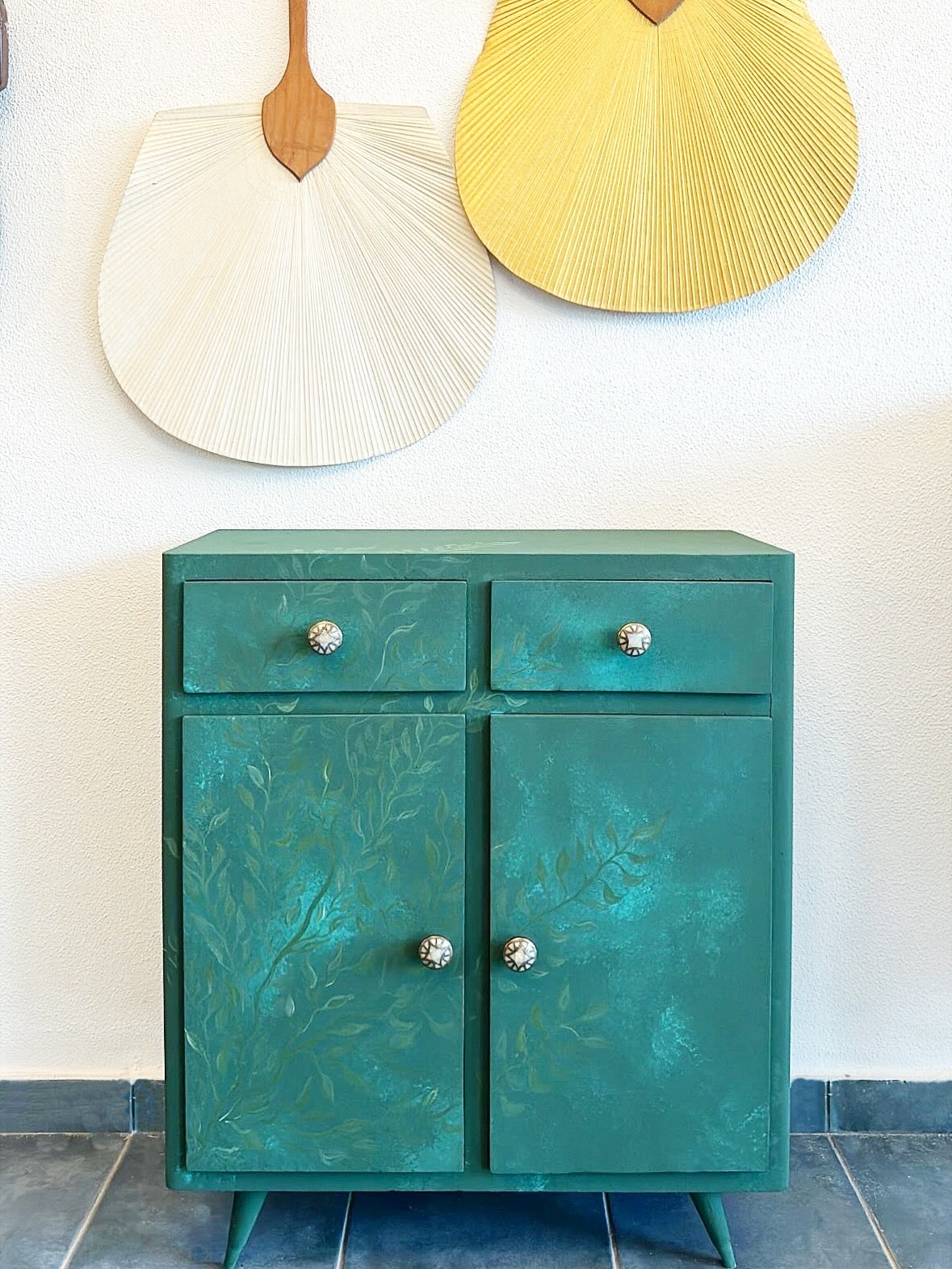 Vining green cabinet