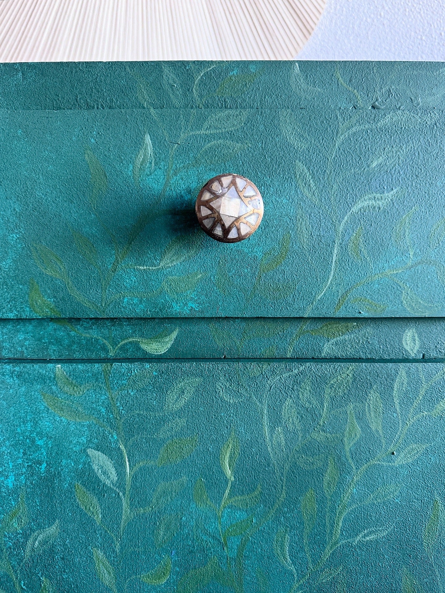 Vining green cabinet